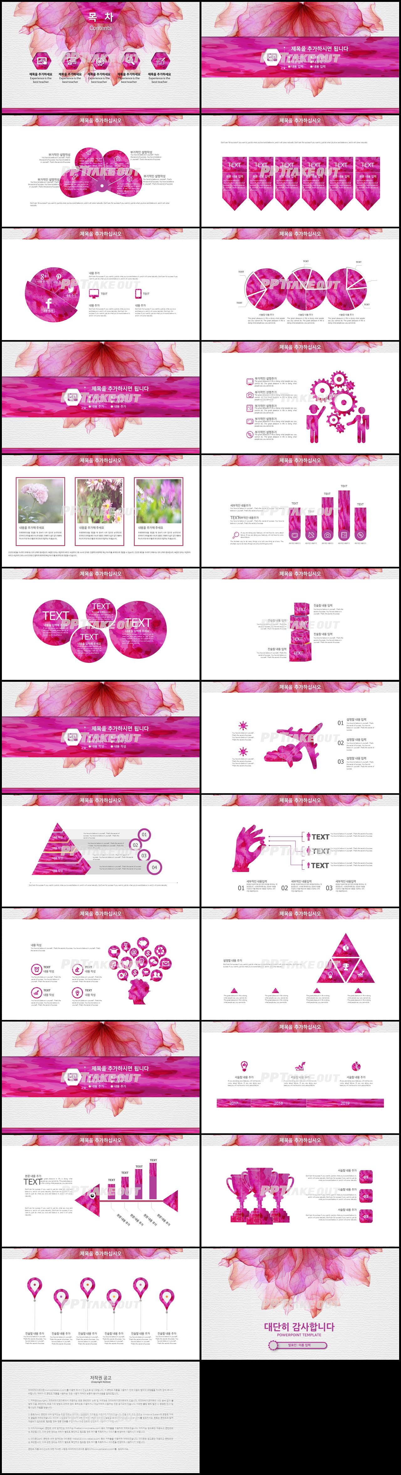 식물동물 자색 단정한 매력적인 PPT서식 제작 상세보기