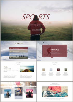 스포츠 브라운 폼나는 다양한 주제에 어울리는 파워포인트템플릿 디자인