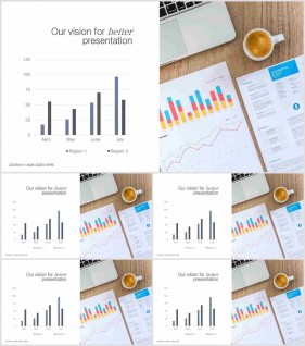 PPT자동차트 세로막대형  매력적인 POWERPOINT양식 제작