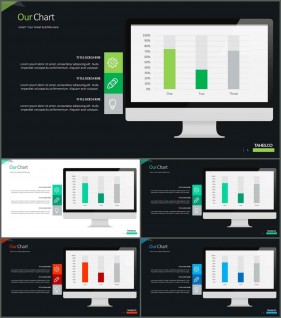 PPT자동차트 세로막대형  프레젠테이션 POWERPOINT템플릿 만들기