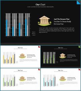 PPT자동차트 세로막대형  발표용 POWERPOINT서식 다운