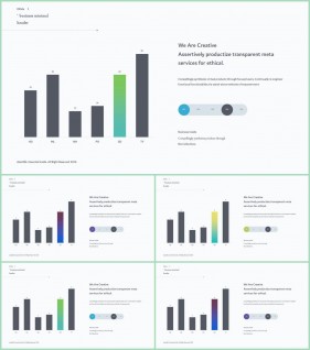 PPT자동차트 세로막대기형  고급스럽운 POWERPOINT서식 사이트