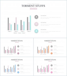 PPT자동차트 세로막대기형  발표용 POWERPOINT양식 제작
