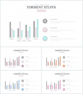 PPT자동차트 세로막대기형  발표용 POWERPOINT양식 제작