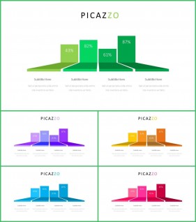 PPT자동차트 세로막대형  다양한 주제에 어울리는 파워포인트템플릿 다운