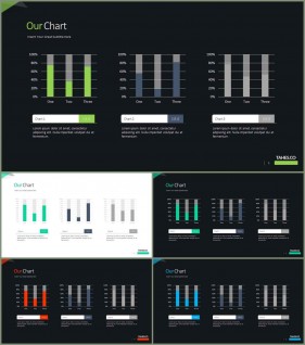 PPT자동차트 세로막대형  매력적인 POWERPOINT탬플릿 만들기