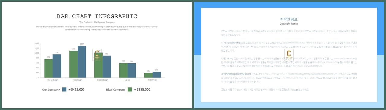 PPT자동차트 세로막대기형  맞춤형 PPT테마 사이트 상세보기