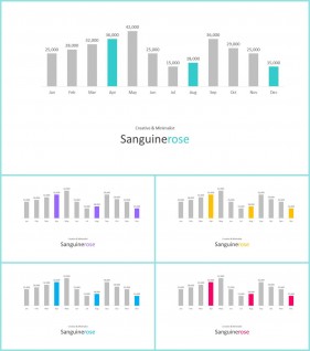 PPT자동차트 세로막대기형  맞춤형 POWERPOINT샘플 사이트