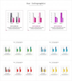 PPT자동차트 세로막대형  고급스럽운 피피티배경 디자인