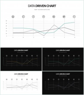 PPT자동차트 꺽은선형  고급형 POWERPOINT양식 다운로드