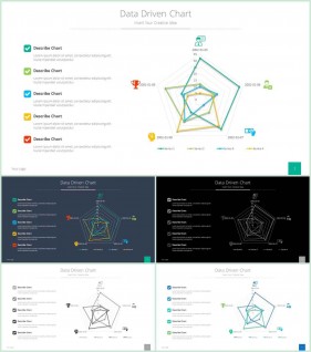 PPT자동차트 꺽은선형  매력적인 POWERPOINT테마 디자인