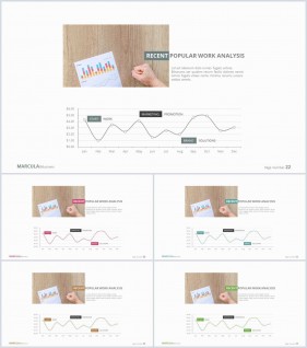 PPT자동차트 꺽은선형  고퀄리티 POWERPOINT서식 디자인