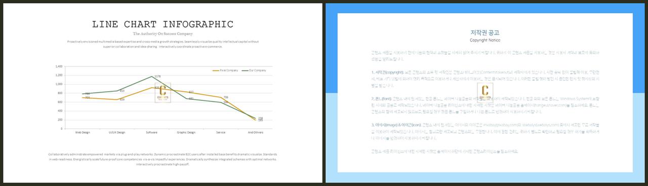 PPT자동차트 선형  발표용 피피티양식 사이트 상세보기