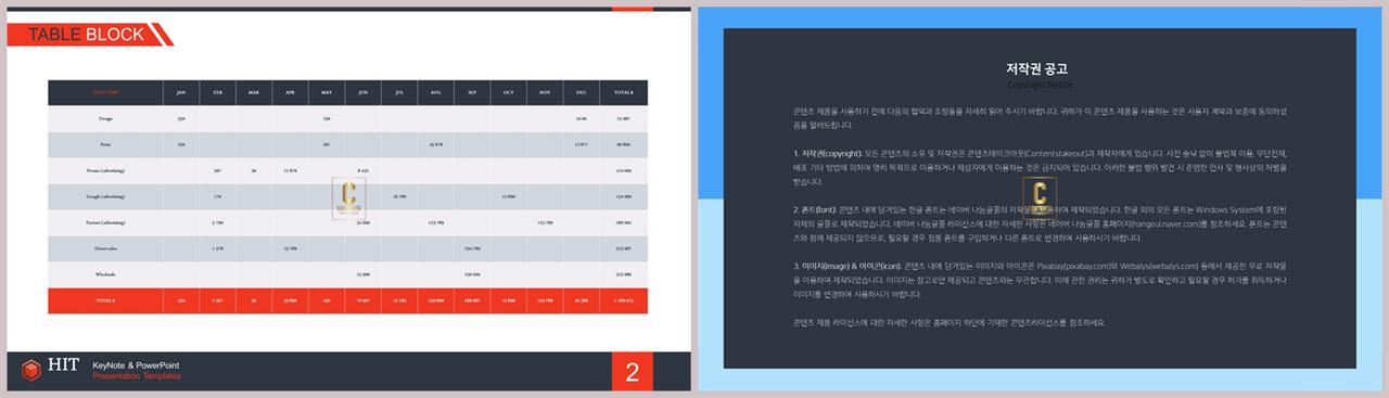 PPT자동차트 표형  고퀄리티 피피티서식 다운 상세보기