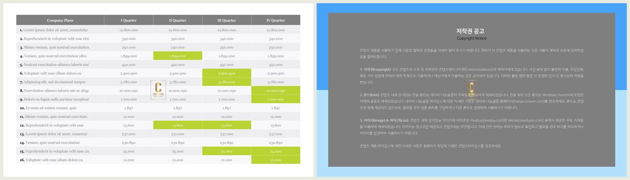 PPT자동차트 도표형  발표용 파워포인트배경 디자인 상세보기