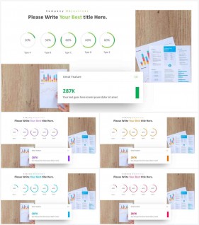 PPT자동차트 환상형  발표용 POWERPOINT샘플 디자인