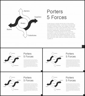 PPT다이어그램 퍼짐형  프로급 POWERPOINT탬플릿 디자인