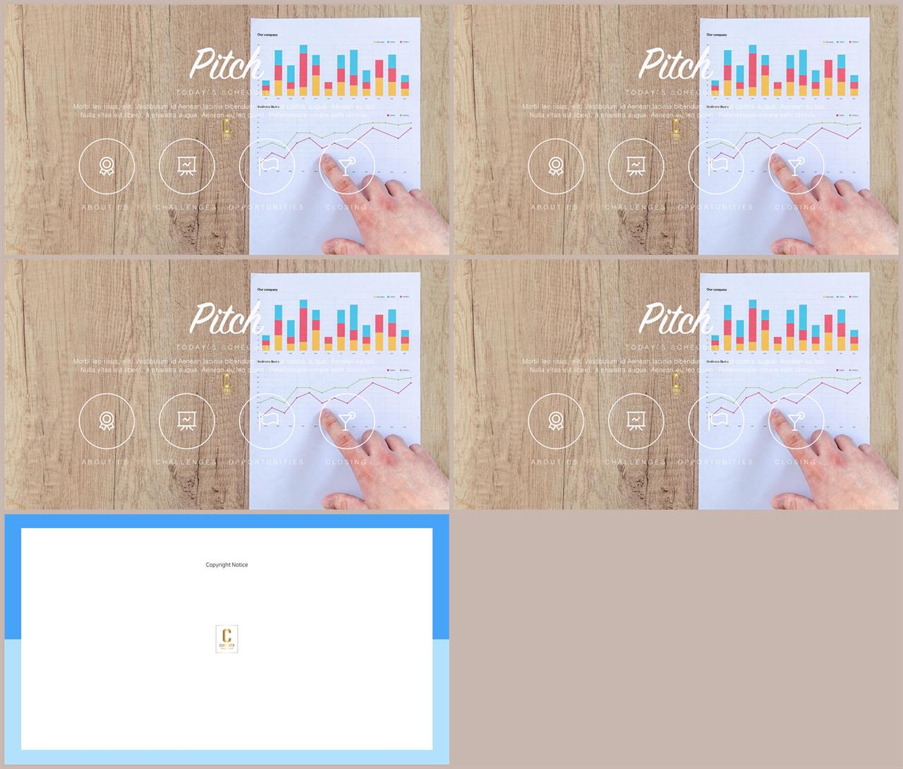 PPT다이어그램 가로 나열형  고급스럽운 파워포인트테마 사이트 상세보기