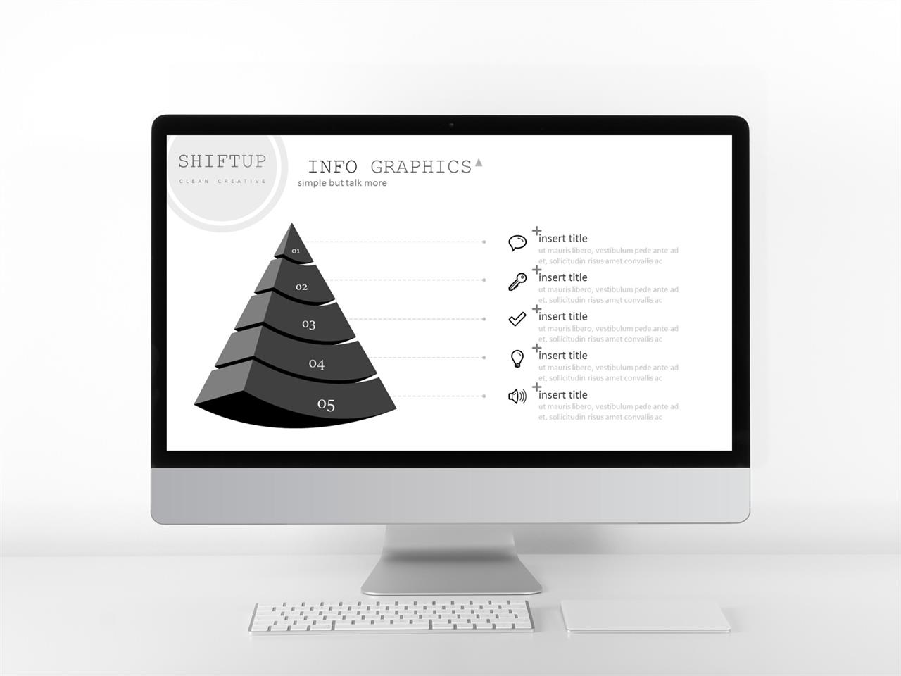 PPT다이어그램 피라미드형  고퀄리티 PPT템플릿 다운 미리보기