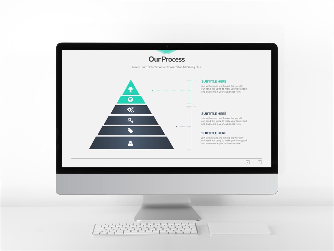 PPT다이어그램 피라미드형  다양한 주제에 어울리는 피피티템플릿 사이트 미리보기