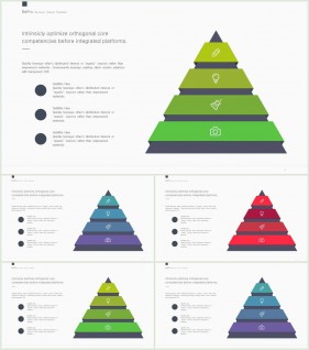PPT다이어그램 피라미드형  프로급 POWERPOINT테마 다운로드