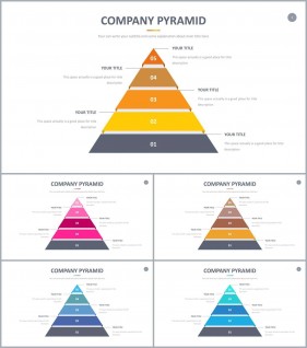 PPT다이어그램 피라미드형  매력적인 POWERPOINT샘플 다운