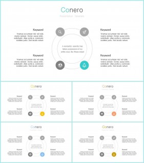 PPT다이어그램 순환형  프레젠테이션 POWERPOINT테마 디자인