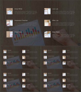 PPT다이어그램 세로 행렬형  매력적인 POWERPOINT탬플릿 디자인