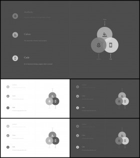 PPT다이어그램 세로 배열형  마음을 사로잡는 POWERPOINT테마 사이트