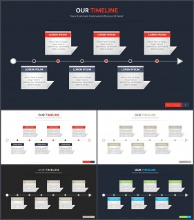 PPT다이어그램 시간축형  멋진 POWERPOINT탬플릿 디자인