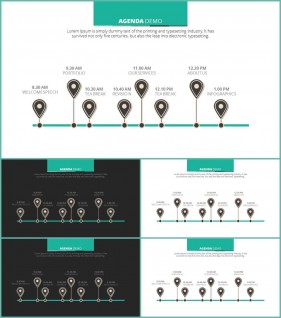 PPT다이어그램 타임라인  고급스럽운 피피티샘플 제작