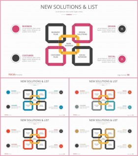 PPT다이어그램 모둠형  프레젠테이션 POWERPOINT테마 디자인