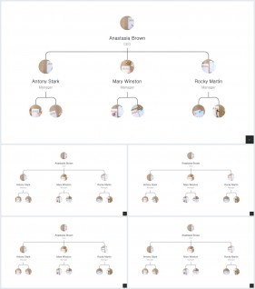 PPT다이어그램 조직도형  프로급 POWERPOINT양식 사이트