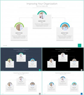 PPT다이어그램 조직구성도형  매력적인 POWERPOINT탬플릿 제작