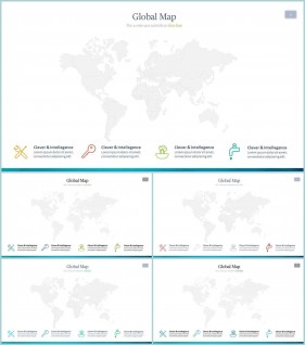PPT인포그래픽 세계지도맵  마음을 사로잡는 PPT서식 다운로드