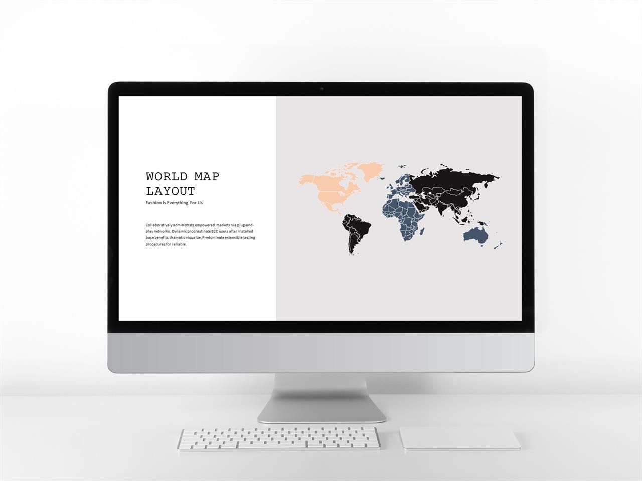 PPT인포그래픽 세계지도형  고퀄리티 PPT배경 사이트 미리보기