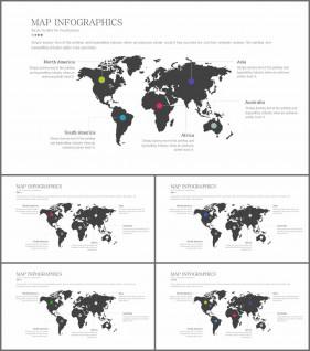 PPT인포그래픽 지도맵  멋진 파워포인트테마 다운