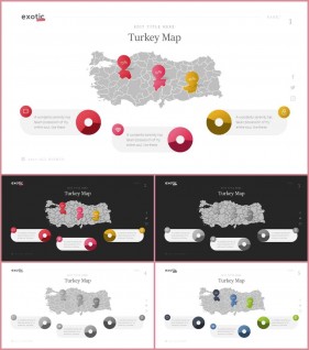 PPT인포그래픽 지도  고퀄리티 피피티테마 사이트