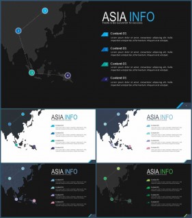 PPT인포그래픽 지도  고퀄리티 POWERPOINT양식 사이트