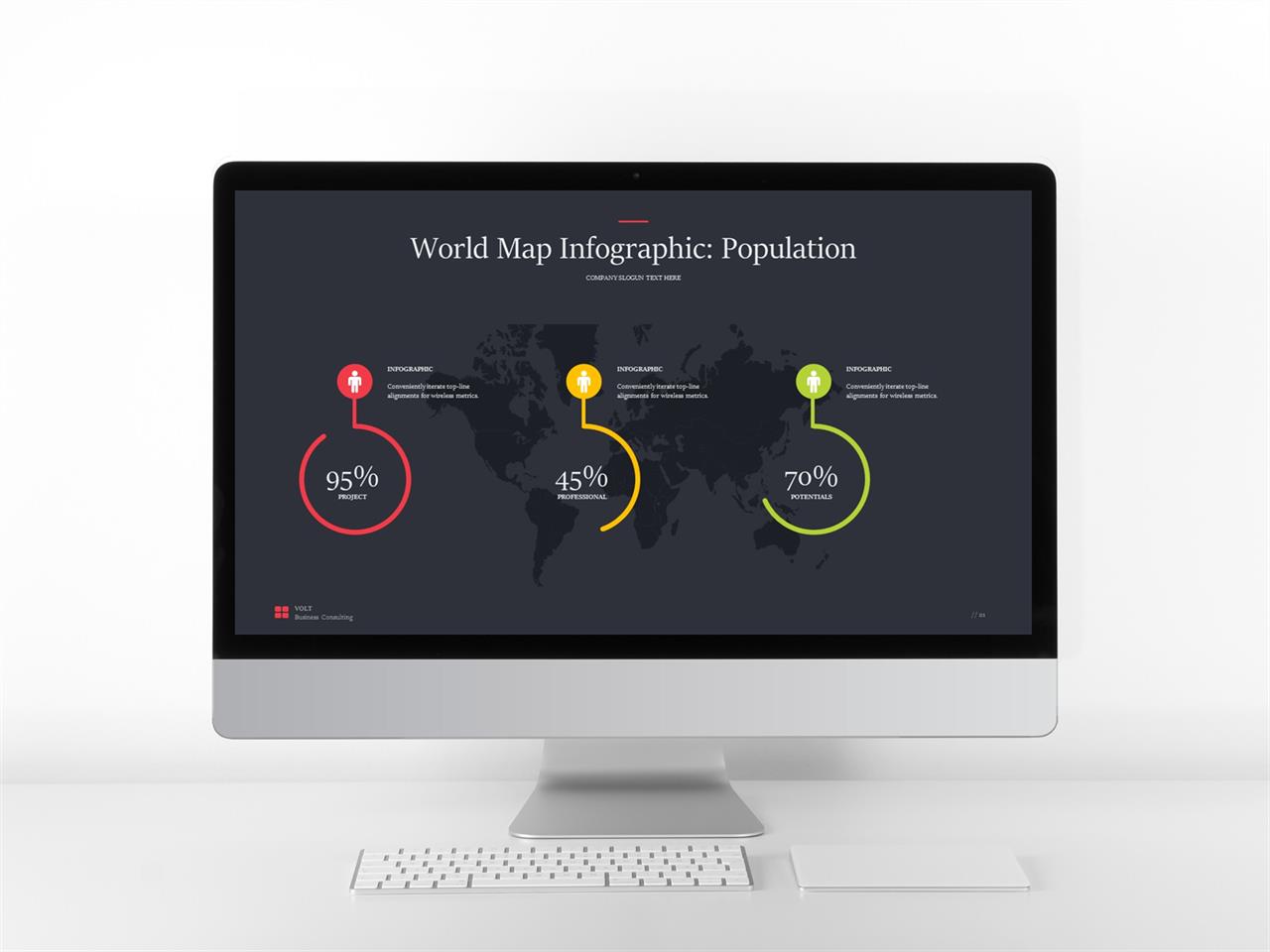 PPT인포그래픽 지도형  고퀄리티 PPT테마 사이트 미리보기