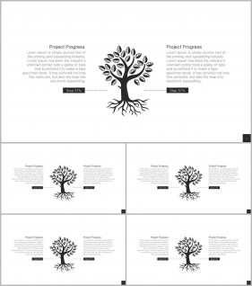 PPT인포그래픽 식물  프레젠테이션 PPT배경 디자인
