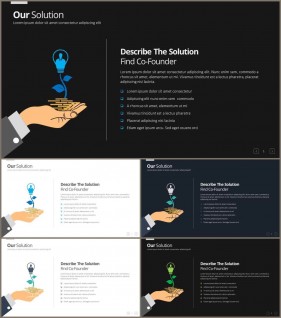 PPT인포그래픽 식물  프레젠테이션 POWERPOINT서식 디자인