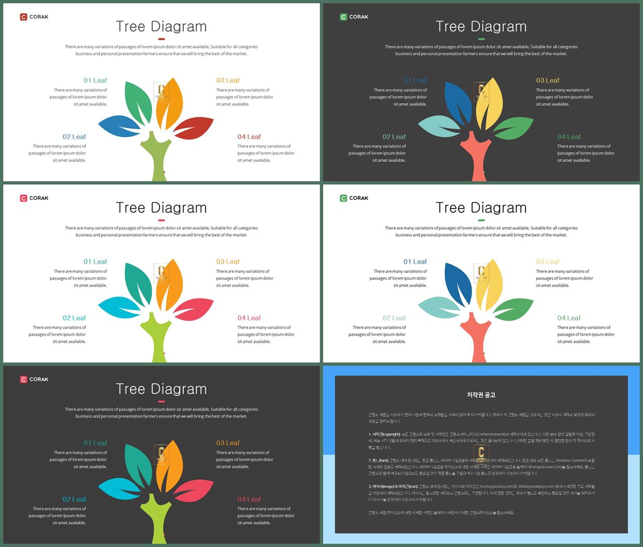 PPT인포그래픽 식물  프레젠테이션 PPT템플릿 디자인 상세보기