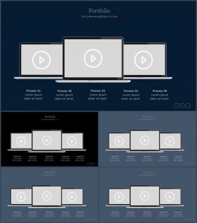 PPT인포그래픽 컴퓨터  다양한 주제에 어울리는 POWERPOINT샘플 만들기