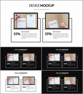 PPT인포그래픽 노트북  매력적인 POWERPOINT샘플 사이트