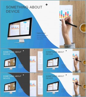 PPT인포그래픽 모니터  프레젠테이션 POWERPOINT테마 디자인