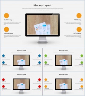 PPT인포그래픽 모니터  프레젠테이션 POWERPOINT탬플릿 디자인