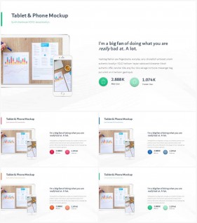 PPT인포그래픽 휴대폰  프레젠테이션 POWERPOINT배경 사이트