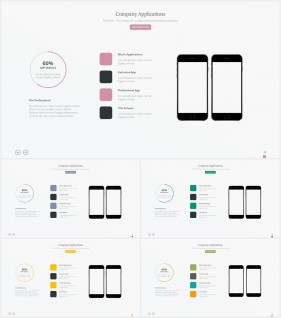 PPT인포그래픽 모바일  매력적인 POWERPOINT양식 다운로드