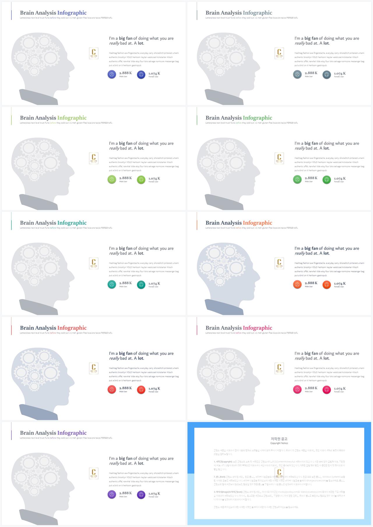 PPT인포그래픽 병원용  프로급 파워포인트서식 사이트 상세보기